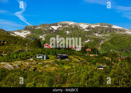 Villaggio in Flam - Norvegia Foto Stock