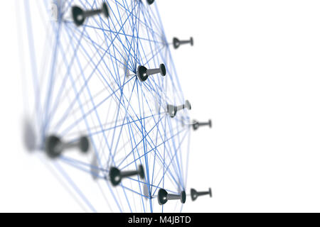 Rete con perni Foto Stock