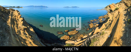 Mattina Sea coast, Albania. Foto Stock