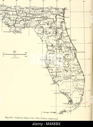 Questo volume del *Atlas of United States Trees* si concentra sugli alberi della Florida, fornendo illustrazioni dettagliate e descrizioni delle specie di alberi autoctone presenti nello stato. Foto Stock