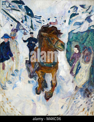 Edvard Munch, Cavallo al galoppo, 1910-12 Foto Stock