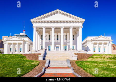 Virginia State Capitol Building a Richmond, Vriginia, STATI UNITI D'AMERICA. Foto Stock