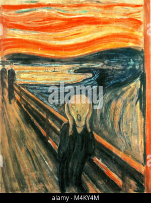 Edvard Munch, il grido, 1893 Foto Stock
