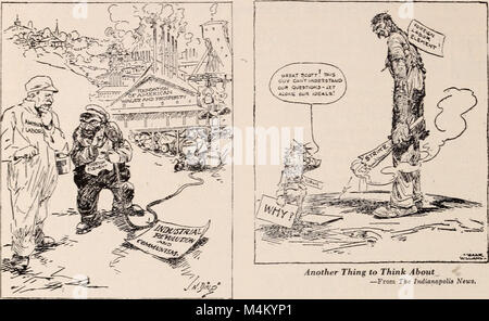 La rivista 1912 Baltimore and Ohio Employees Magazine offre informazioni sulla vita e sul lavoro dei dipendenti della Baltimore and Ohio Railroad. Contiene articoli sulla tecnologia ferroviaria, sui benefici per i dipendenti e sul ruolo della ferrovia nell'industria americana. Foto Stock