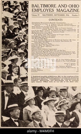 Baltimora e Ohio dipendenti magazine (1912) (14761181892) Foto Stock