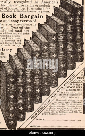 La rivista 1912 per i dipendenti della Baltimore and Ohio Railroad include notizie, aggiornamenti e funzionalità relative al settore ferroviario. Offre uno sguardo alla cultura del lavoro e alla vita quotidiana dei dipendenti durante questo periodo della storia della ferrovia. Foto Stock
