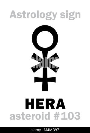 Astrologia: asteroide HERA Foto Stock