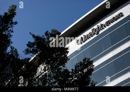 Un logo segno al di fuori della sede della ribalta reti in Tempe, Arizona, il 3 febbraio 2018. Foto Stock