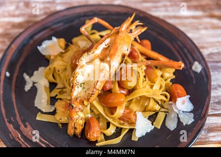 Tigre gigantesca boreale La pasta italiana La cucina gastronomo che Foto Stock