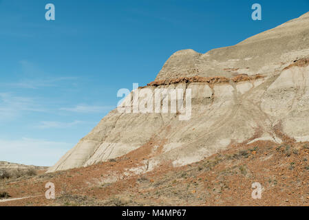 Rilievi nel Parco Provinciale dei Dinosauri, Alberta, Canada; un sito Patrimonio Mondiale dell'UNESCO Foto Stock