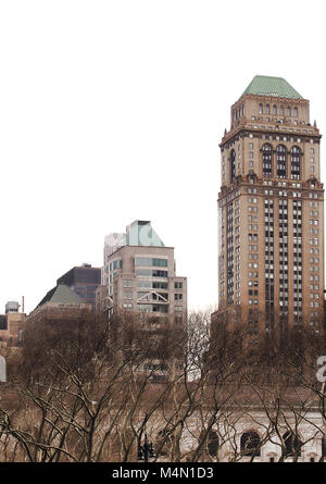 New York , New York, Stati Uniti d'America. Febbraio 1, 2018. Vista di Manhattan dal Bryant Park Foto Stock