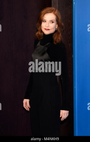 Berlino, Germania. Xvii Feb, 2018. Isabelle Huppert durante il "Eva' photocall al 68esimo Festival Internazionale del Cinema di Berlino / Berlinale 2018 il 17 febbraio 2018 a Berlino, Germania. Credito: Geisler-Fotopress/Alamy Live News Foto Stock