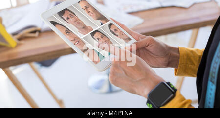 Immagine composita di persone collage ritratto singolo 5 Foto Stock