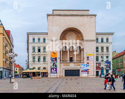 TIMISOARA, Romania - 15 Ottobre 2016 - Il rumeno National Opera in Timisoara, pubblico opera e balletto istituzione Foto Stock