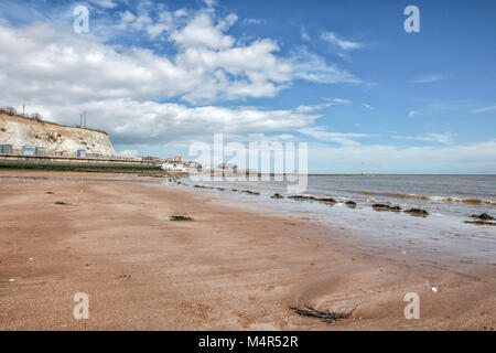 Spiaggia di sabbia in BROADSTAIRS KENT, Inghilterra Foto Stock