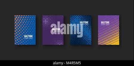 Coperchi minimale design. I modelli geometrici set. Minimalista modello di identità. Colorate gradienti di mezzitoni. Illustrazione Vettoriale Illustrazione Vettoriale