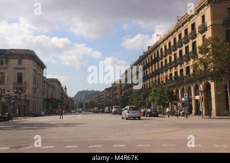 Av. del Marques de Argentera La Ribera Barcellona Spagna Foto Stock