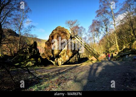 Bowder pietra - andesite grande masso di lava Foto Stock