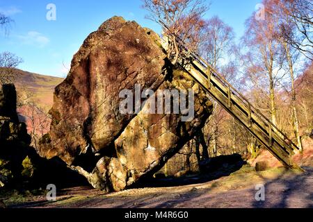 Bowder pietra - andesite grande masso di lava Foto Stock