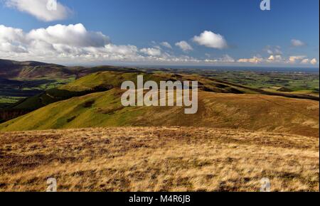 In autunno la luce solare sulla scopa e Greystones Foto Stock