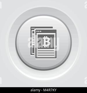 Crypto icona News. Illustrazione Vettoriale