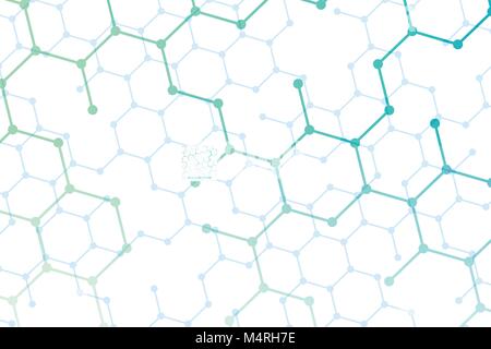 Medico geometrica astratta sfondo. Brochure del modello di progettazione Illustrazione Vettoriale