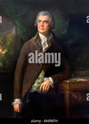 Richard Warren (1731-1797), insigne xviii secolo medico che è stato medico di Re Giorgio III, pittura dopo Thomas Gaunsborough, olio su tela, 1790s. Foto Stock