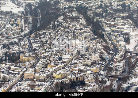 Vista aerea, old town Arnsberg, Arnsberg, Sauerland, Renania settentrionale-Vestfalia, Germania, Europa Arnsberg, Sauerland, Renania settentrionale-Vestfalia, Germania, UE Foto Stock