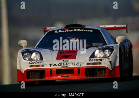 24H di Le Mans 1996, la McLaren F1 GTR,John Nielsen,dott. Thomas Bscher, Peter Kox Foto Stock