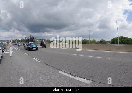 Algarve, Portogallo. 18 Febbraio, 2018. Ultimo giorno del tour in bicicletta: Volta ao Algarve. Credito: Angelo DeVal/Alamy Live News Foto Stock