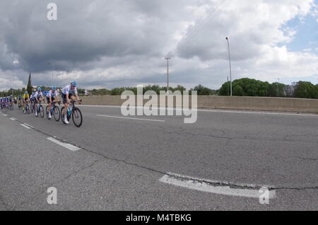 Algarve, Portogallo. 18 Febbraio, 2018. Ultimo giorno del tour in bicicletta: Volta ao Algarve. Credito: Angelo DeVal/Alamy Live News Foto Stock