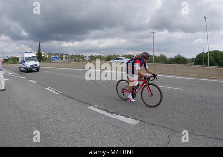 Algarve, Portogallo. 18 Febbraio, 2018. Ultimo giorno del tour in bicicletta: Volta ao Algarve. Credito: Angelo DeVal/Alamy Live News Foto Stock