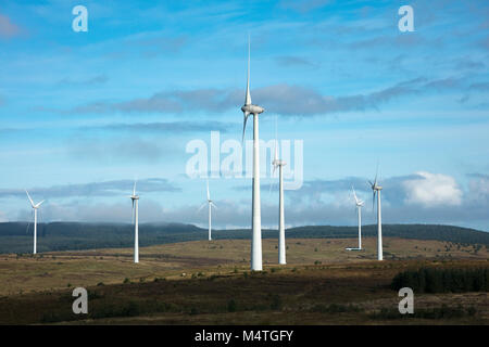 Dunmore Wind Farm, Formoyle, Limavady, nella contea di Derry, Irlanda del Nord. Foto Stock