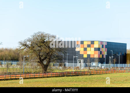 Il WCDC (West Cambridge centro dati) presso il west Cambridge sito dell'università nella città di Cambridge, Inghilterra. Foto Stock