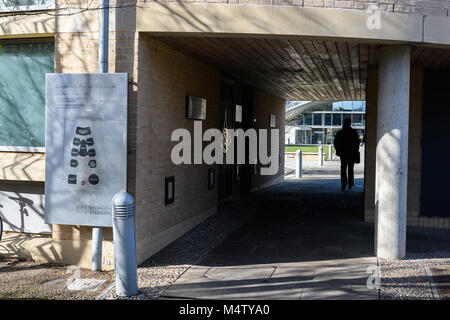 Il centro per le scienze mathematrical buldings dell'università nella città di Cambridge, Inghilterra. Foto Stock