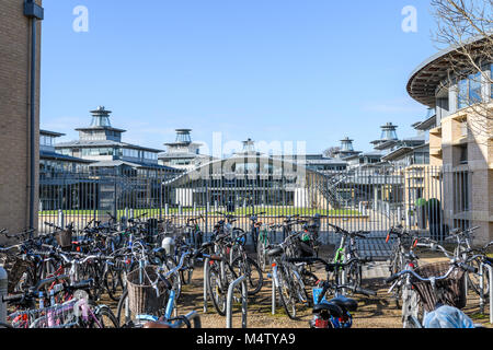 Il centro per le scienze mathematrical buldings dell'università nella città di Cambridge, Inghilterra. Foto Stock