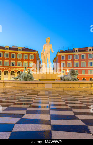 Luogo Piazza Massena Nizza Costa Azzurra Foto Stock