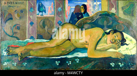 Paul Gauguin, O Taiti (Nevermore) 1897, Foto Stock