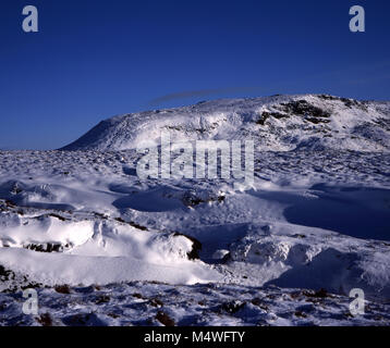 Neve in Inverno Kinder Scout di nei pressi di Mill Hill e testa Ashop Il Parco Nazionale di Peak District vicino Hayfield Derbyshire Inghilterra Foto Stock