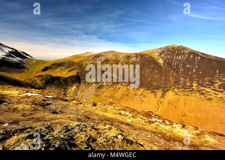 Visualizzazione Grisedale Pike da Outerside Foto Stock