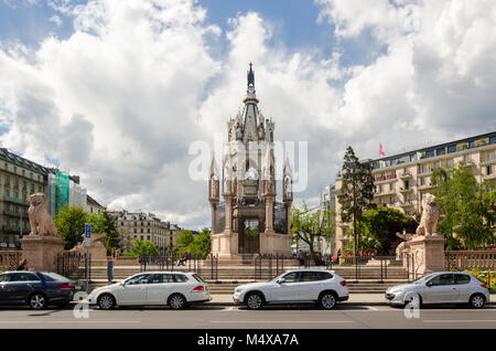 Brunswick Monumento a Ginevra, Svizzera Foto Stock