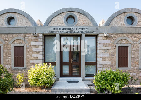 Vista esterna di Bodrum Institute of Nautical Archaeology in Bodrum,Turchia.23 agosto 2017. Foto Stock