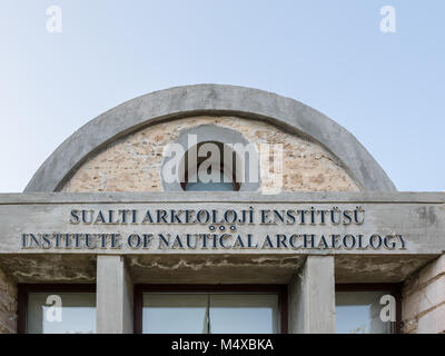 Vista esterna di Bodrum Institute of Nautical Archaeology in Bodrum,Turchia.23 agosto 2017. Foto Stock
