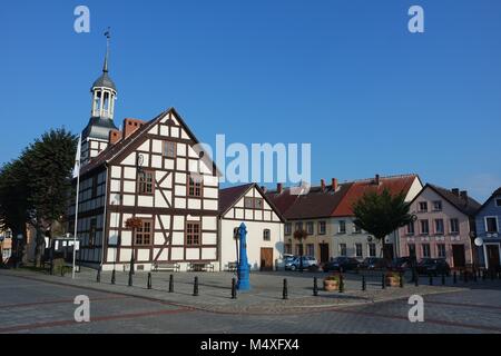 Città vecchia di Nowe Warpno Foto Stock