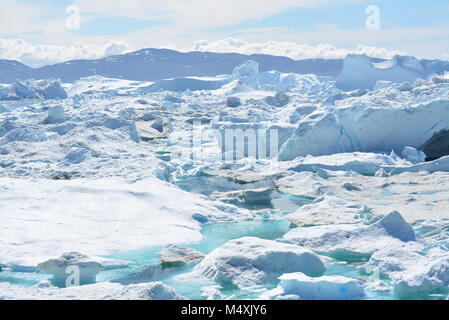 Bella iceberg in Groenlandia Ilulissat Disko Bay Foto Stock