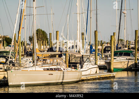 Marina   Westbrook, Connecticut, Stati Uniti d'America Foto Stock