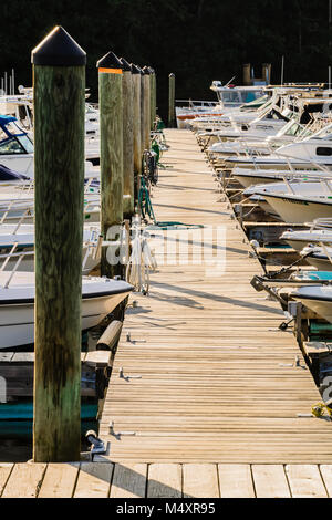 Marina   Westbrook, Connecticut, Stati Uniti d'America Foto Stock