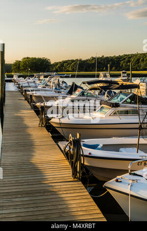 Marina   Westbrook, Connecticut, Stati Uniti d'America Foto Stock