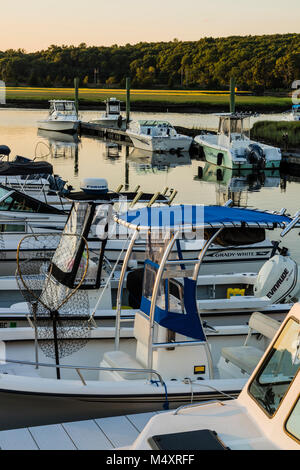 Marina   Westbrook, Connecticut, Stati Uniti d'America Foto Stock