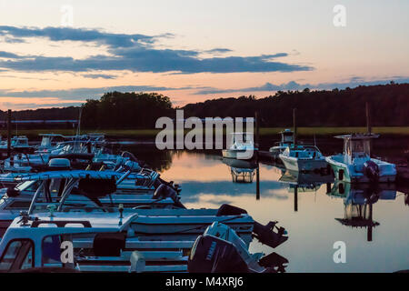 Marina   Westbrook, Connecticut, Stati Uniti d'America Foto Stock